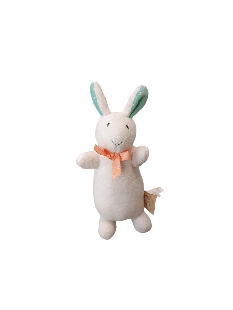 Pat The Bunny KIDS PREFERRED Beanbag Plush 8" Stuffed Animal Bunny with floral ears