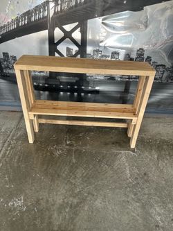Unfinished heavy duty table and rack new see description
