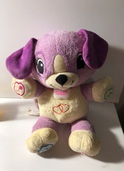 Violet bear sings batterie not included.