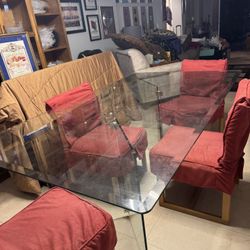 Vintage Glass Table 