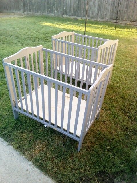 Two Baby Cribs With Mattress