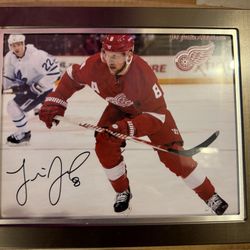 Justin Abdelkader Signed Photo Framed