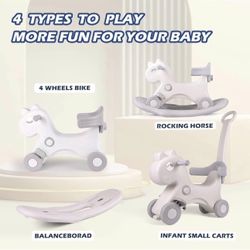 Rocking Horse 4 In 1 With Wheels 