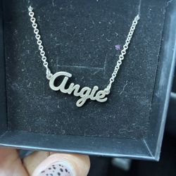 “ANGIE “ STERLING SILVER NECKLACE . Merry Christmas 🎁 