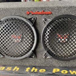 Rockford Fosgate, Single vintage 8-inch "old school" subwoofers in good condition