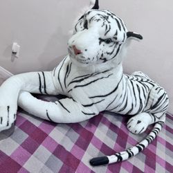 White Tiger Stuffed Toy $120