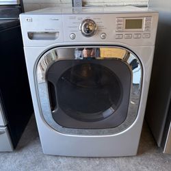 LG front load electric dryer.
