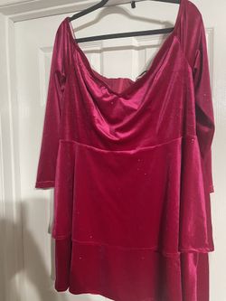 Off The Shoulder Suede Pink Dress