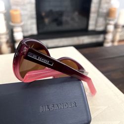 New! Jil Sander JS649S Sunglasses Retail $260 Color 538 Purple Rose, Size 55-17-135 with box. 100% Authentic guarantee