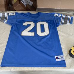 Barry Sanders Or Billy Sims Detroit Lions Russell Athletic Jersey Men 48 Clean