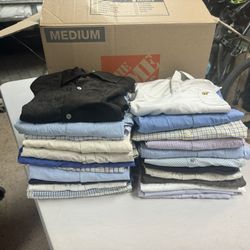 Men’s Dress Shirts size M And L  $3 each shirt Located in plantation