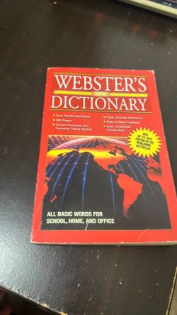 WEBSTER’S DICTIONARY