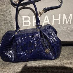 Brahmin Navy Faye Melbourne Satchel