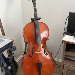 Yamaha VC5 4/4 Cello + Hard Case, Bow, Stand – Great Deal!