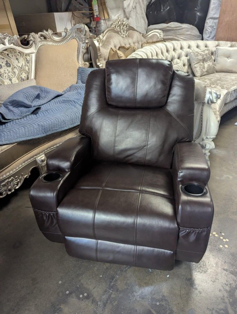 new leather recliner