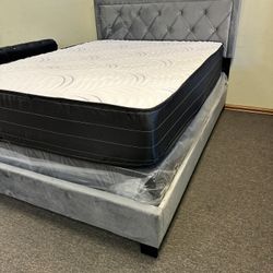 NEW QUEEN AND KING SIZE BED WITH MATTRESS AND BOXSPRING INCLUDING FREE DELIVERY SPECIAL FINANCING $40 Down