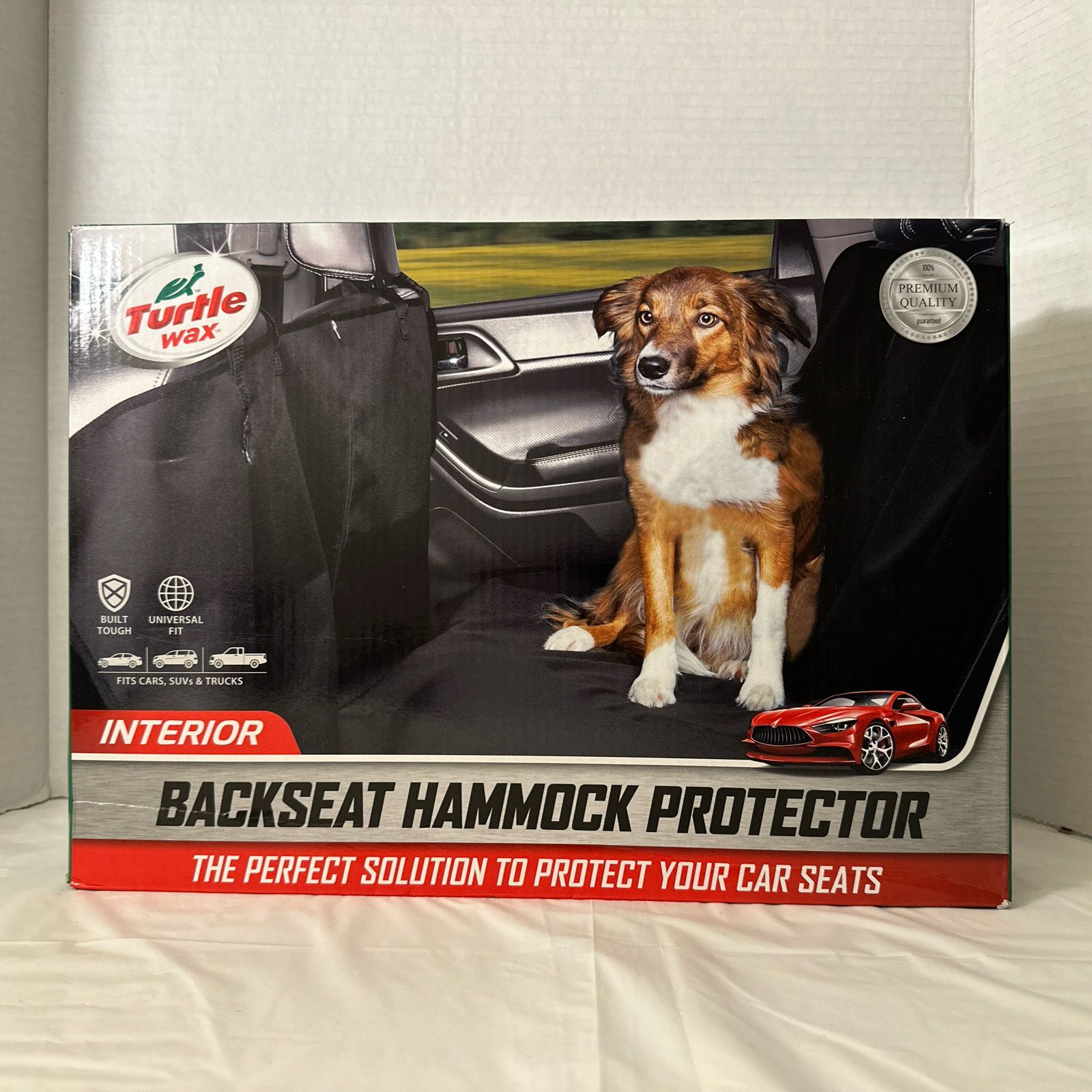 Turtle Wax Back Seat Protector & Pet Hammock Fits Cars, SUVs, & Truck