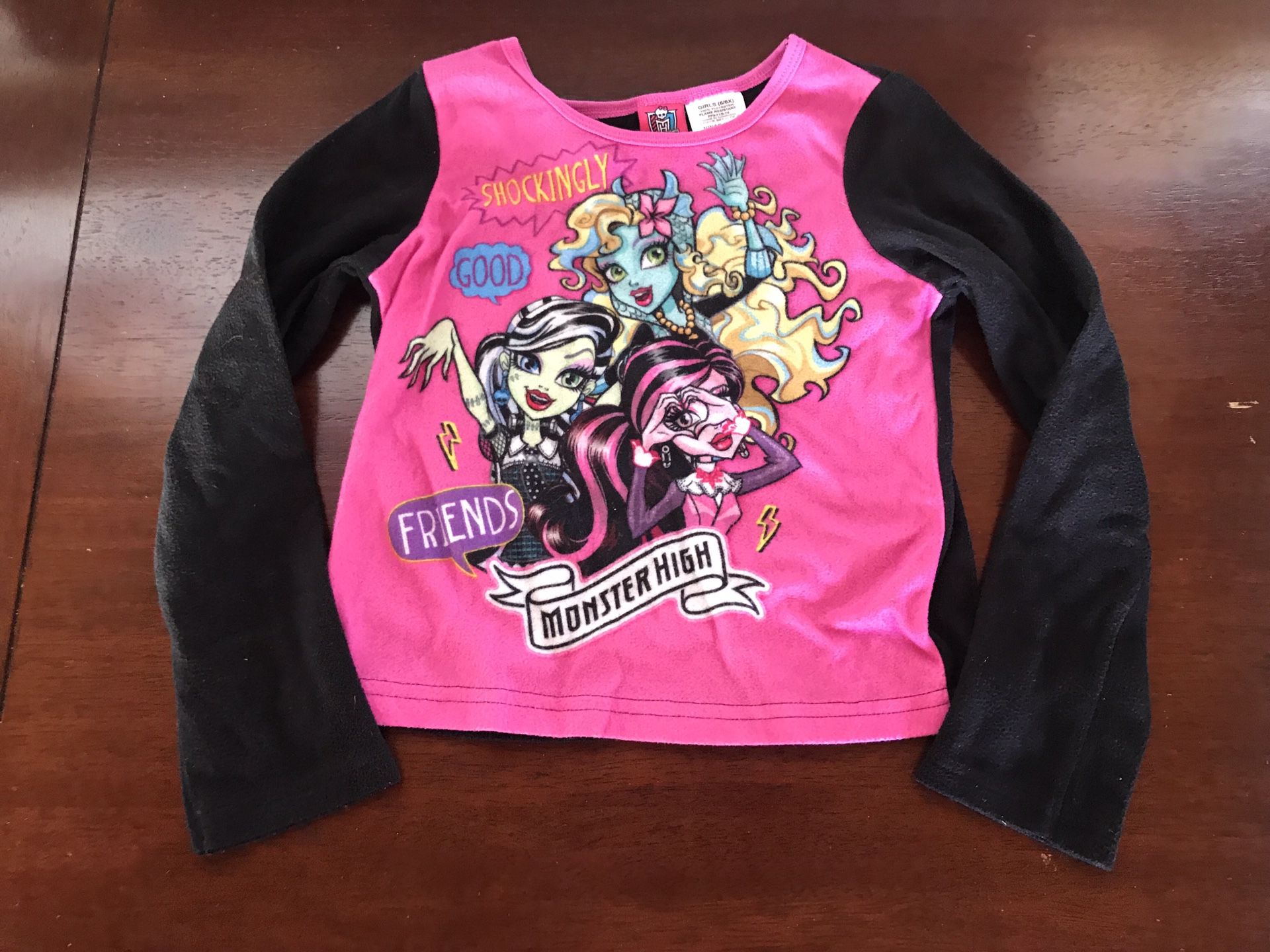 Monster High Long Sleeve Shirt Size 6l/6X