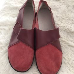 Ladies Leather And Suede Shoes Size 10