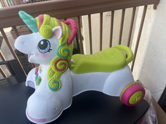 Unicorn Ride On Car