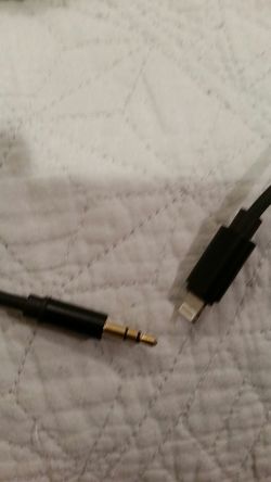 Lightning to 3.5mm aux cable for Iphones.
