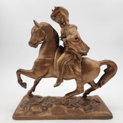 Buffalo Bill Cody Gold Spelter Statue
