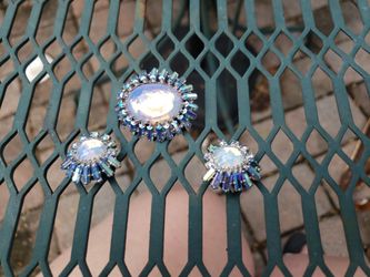 West German Broach & Earrings