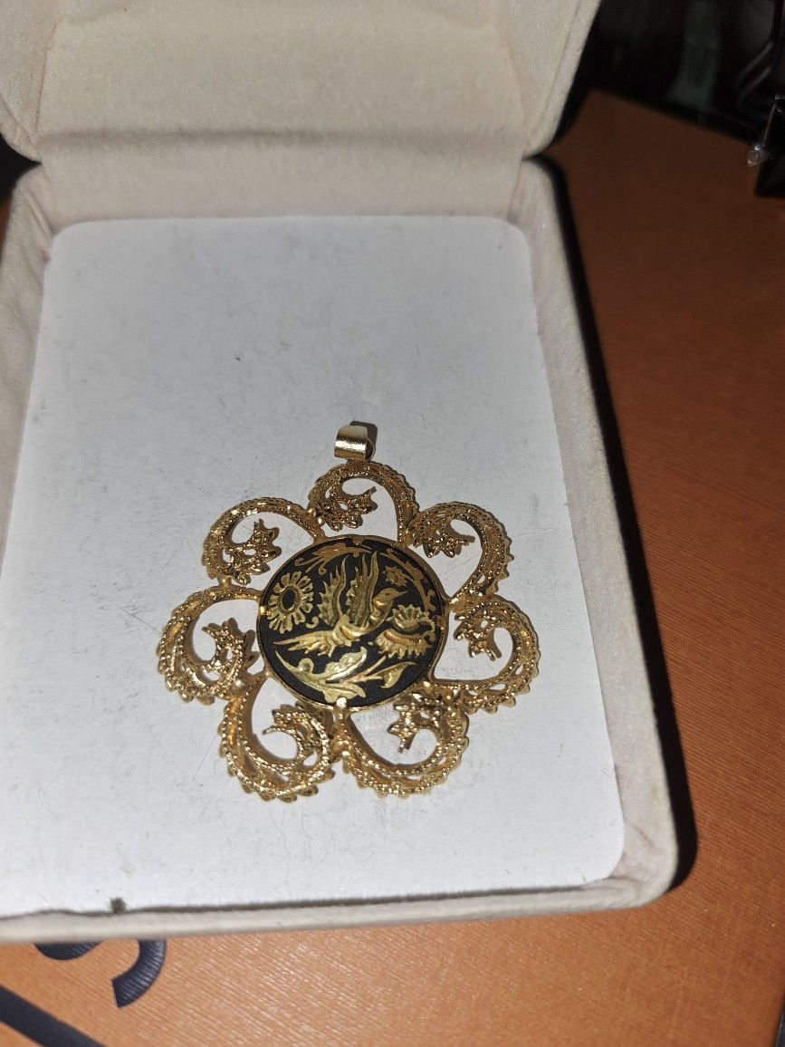 Indian Pedant Plated Gold..