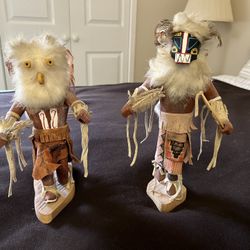Kachina Dolls. Owl And Badger