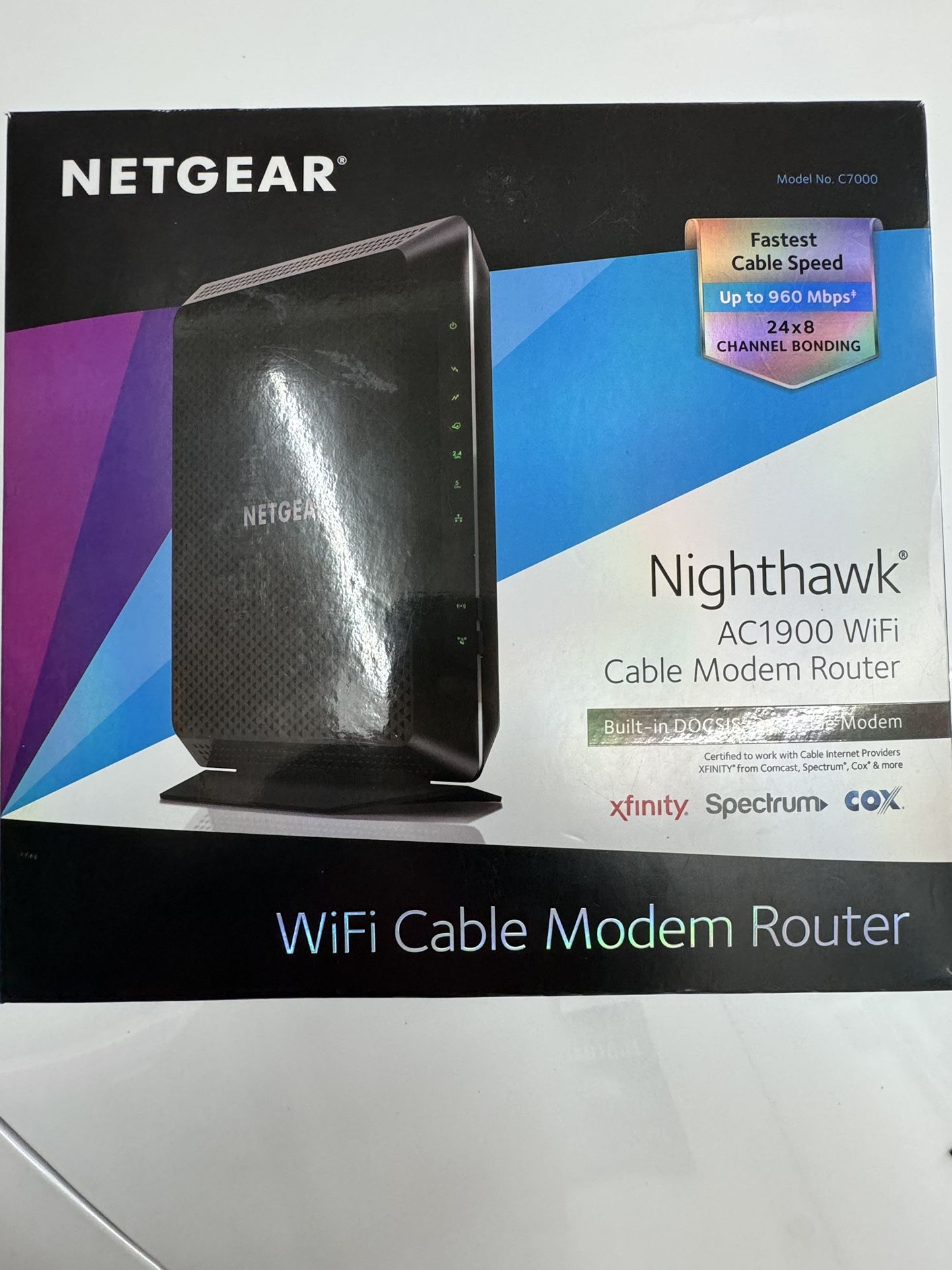 Netgear NIGHTHAWK AC1900 WiFi Cable Modem Router