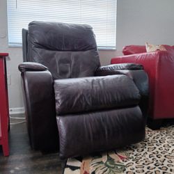 Modern Leather Wall-Hugging PWR Recliner