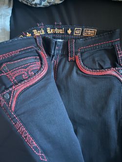 Red and black rock revival’s size 40-32