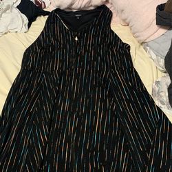 Black Striped Dress
