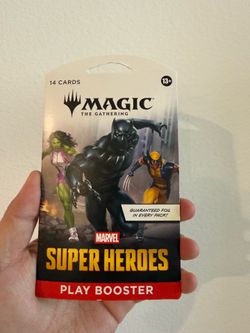 Marvel super heroes play booster pack