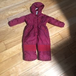 Girl Snow Suit Size