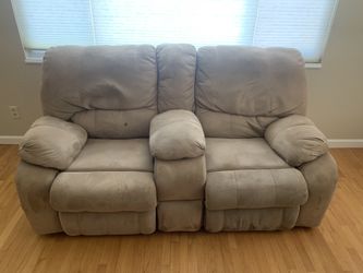FREE Brown Double Recliner Couch