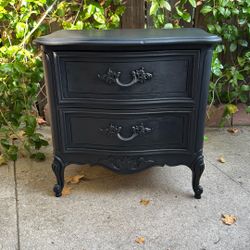 Black Vintage Night Stand 