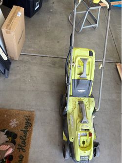 18 V Ryobi lawnmower