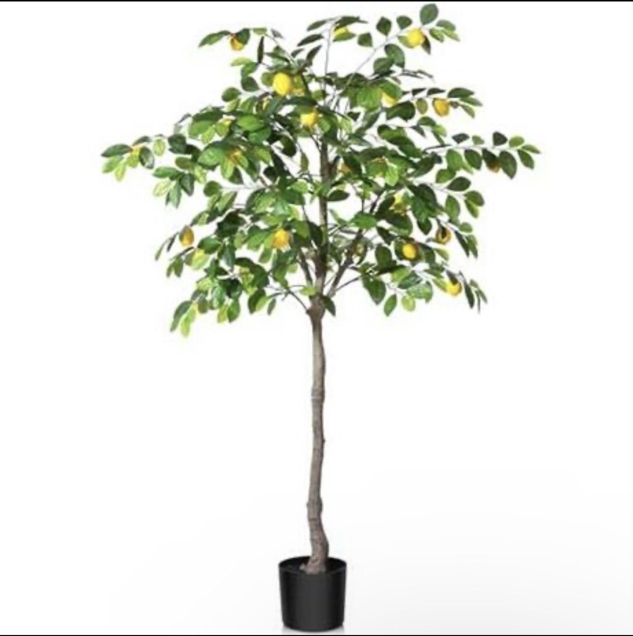 Artificial Lemon Tree, 5 Feet Fake Lemon Plant