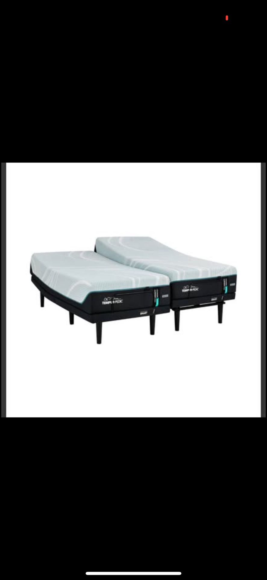 TODAY ONLY! $2500 Tempurpedic Cal King Split Beds