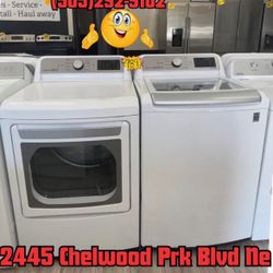 Lg Glass Top Washer & Dryer Set 