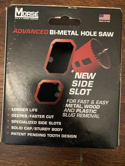 Hole Saw 4 1/2” For Any Use $ 10.00