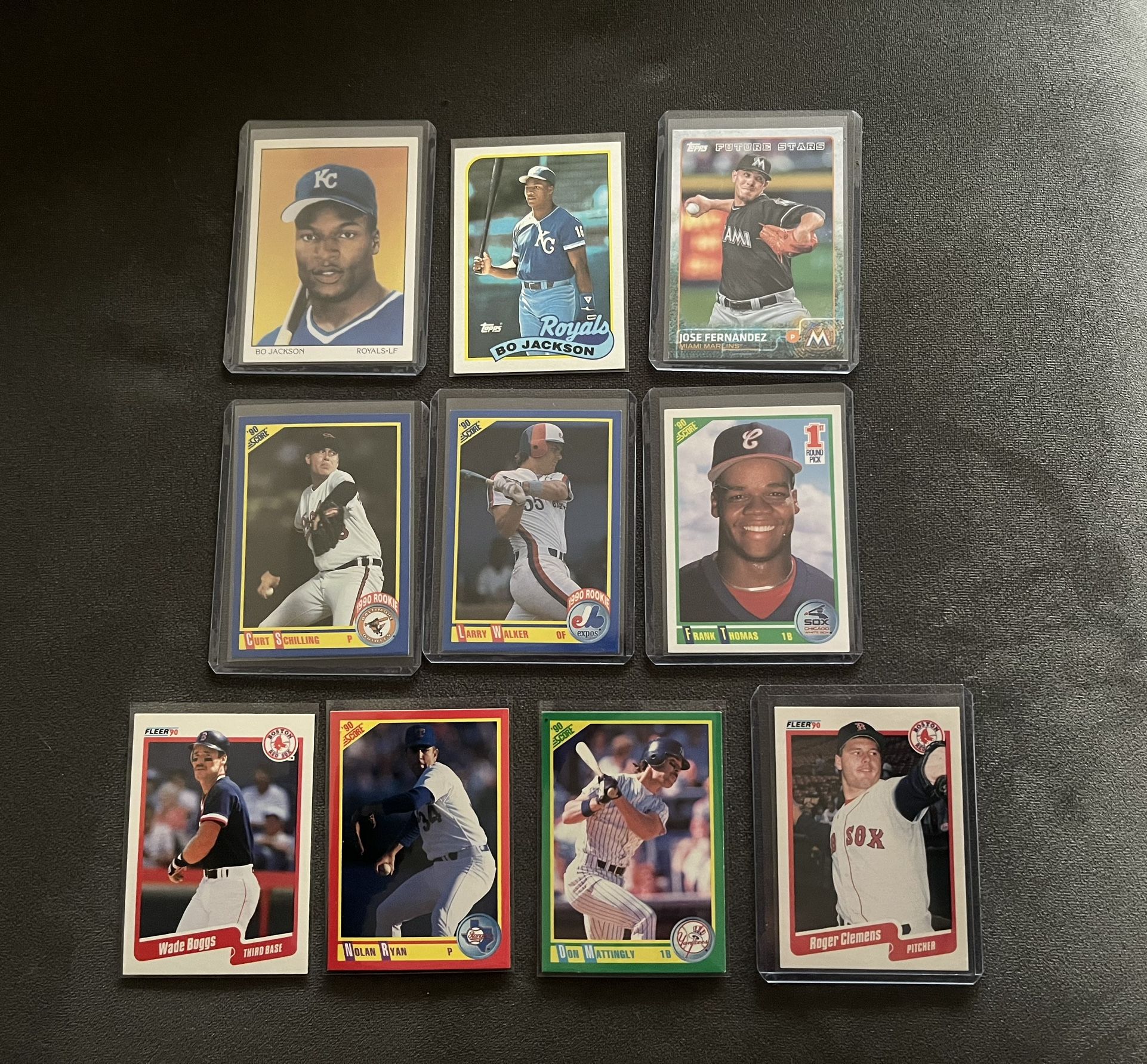 Lot Of 10 Baseball Cards