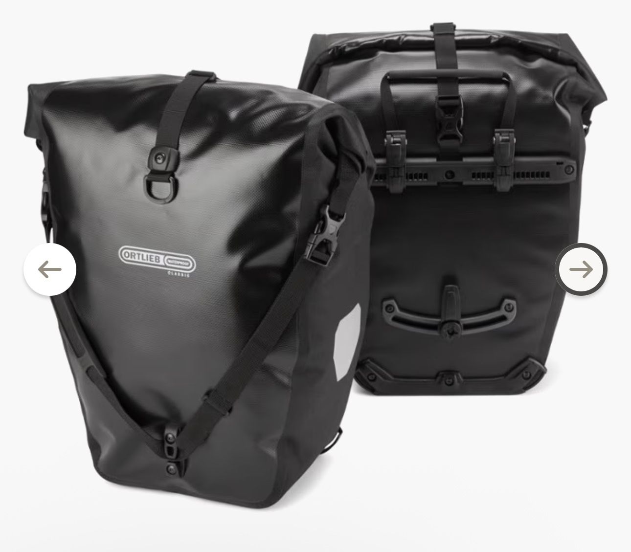Black Orblib Bike Panniers