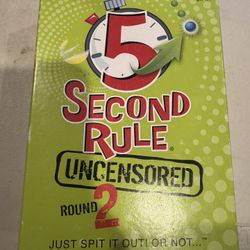 5 Second Rule Uncensored Board Game