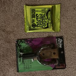 Guitar Strings And Hanger