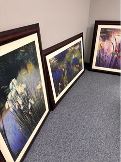 6 pieces of art 1 mirror
