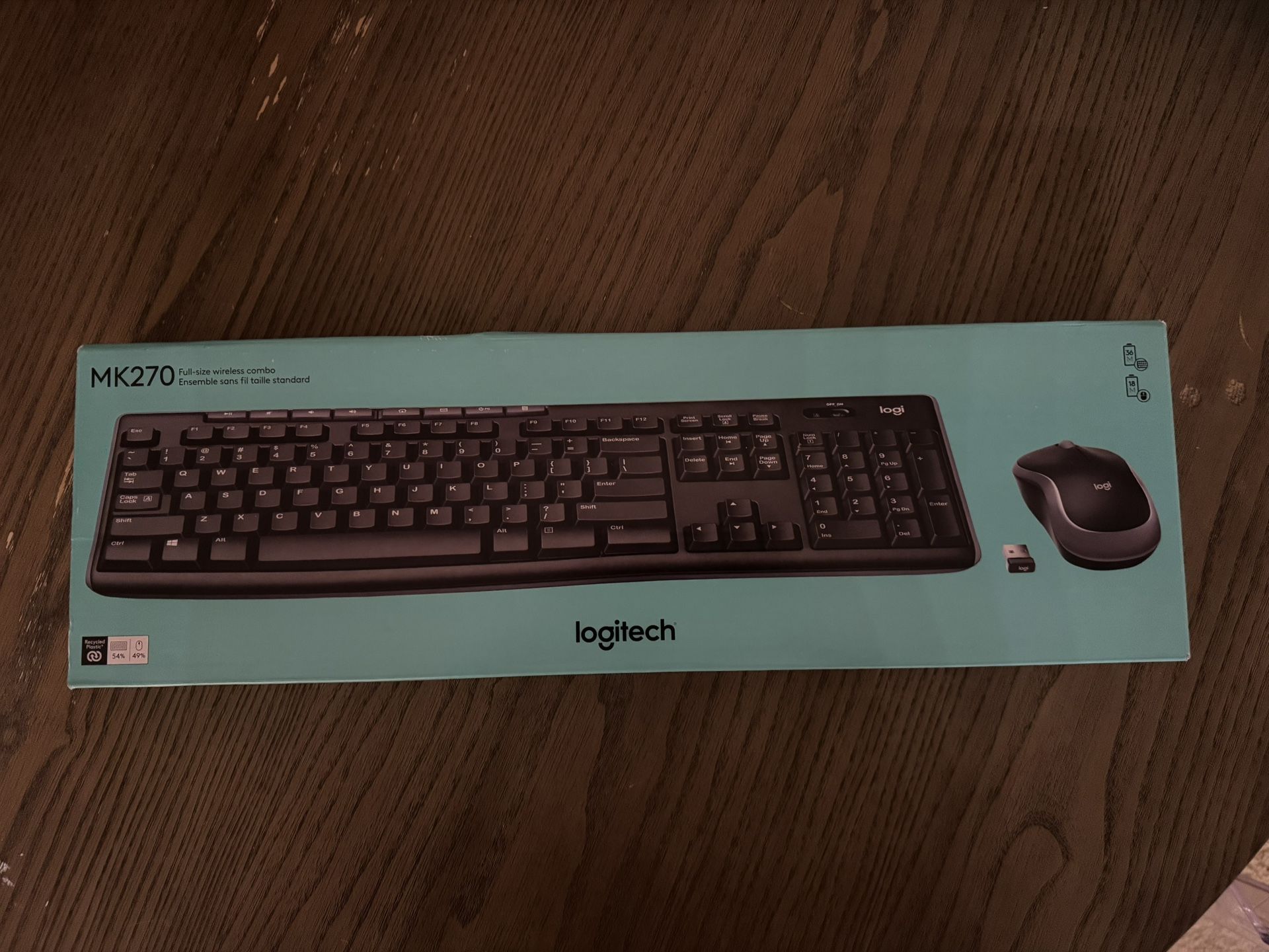 Logitech Wireless Keyboard & Mouse MK270