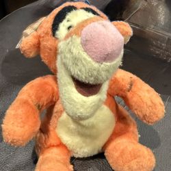 Vintage Disney Toy Stuffed Animal Tiger From Winnie The Pooh 