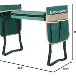 Garden Kneeler and Seat, Gardening Gifts, Folding Gardening Stool, with Soft Thick Kneeling Pad
